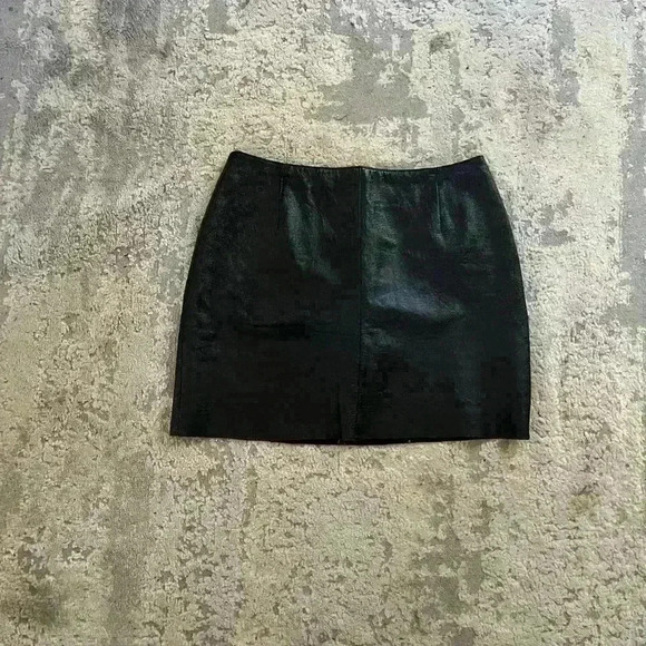Vintage Bagatelle Leather skirt Size 10 - Picture 4 of 4